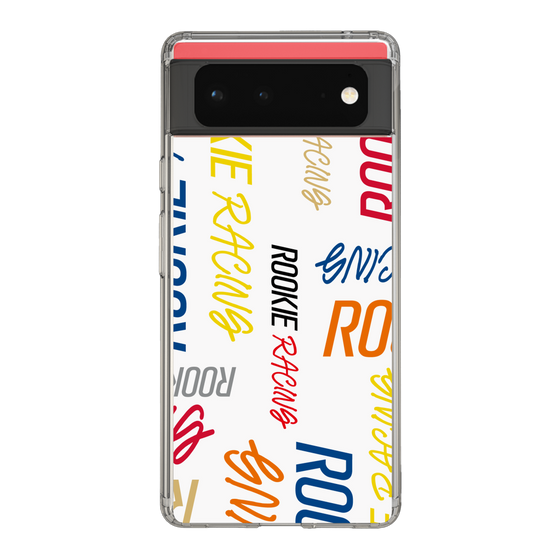 スリムプロテクションケース［ ルーキーレーシング - カラフルロゴ - ホワイト ］