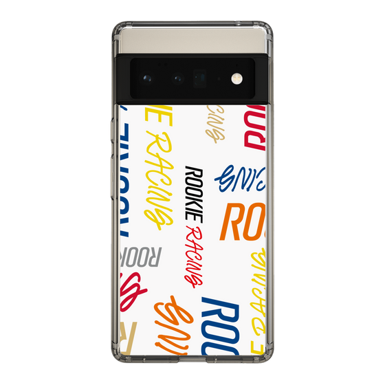 スリムプロテクションケース［ ルーキーレーシング - カラフルロゴ - ホワイト ］