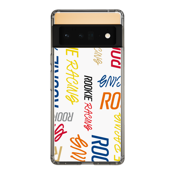 スリムプロテクションケース［ ルーキーレーシング - カラフルロゴ - ホワイト ］