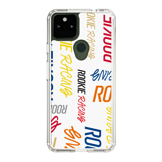 スリムプロテクションケース［ ルーキーレーシング - カラフルロゴ - ホワイト ］