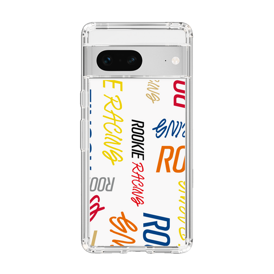 スリムプロテクションケース［ ルーキーレーシング - カラフルロゴ - ホワイト ］