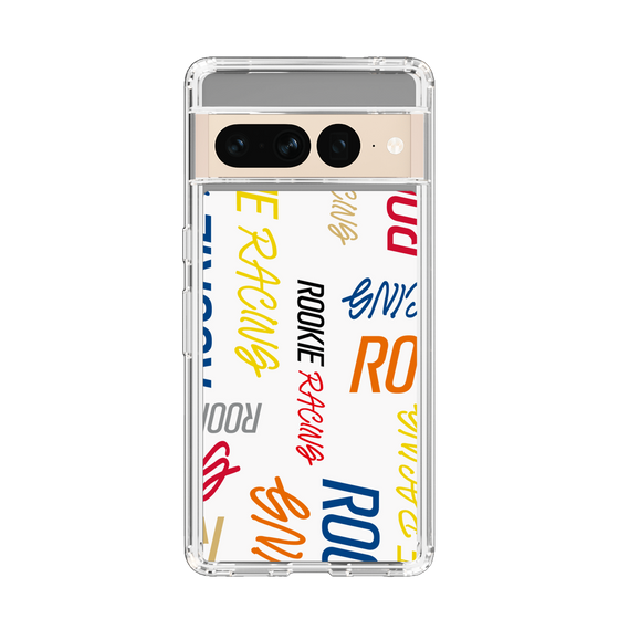 スリムプロテクションケース［ ルーキーレーシング - カラフルロゴ - ホワイト ］