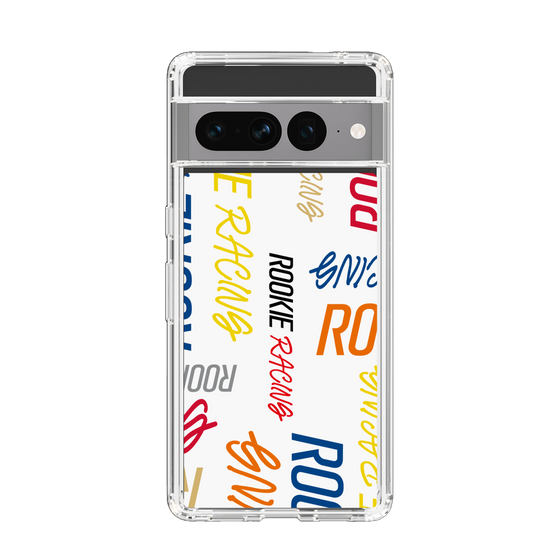 スリムプロテクションケース［ ルーキーレーシング - カラフルロゴ - ホワイト ］