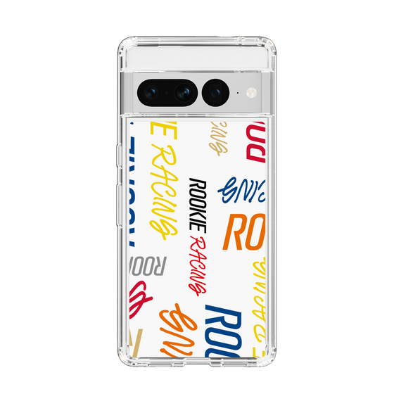 スリムプロテクションケース［ ルーキーレーシング - カラフルロゴ - ホワイト ］