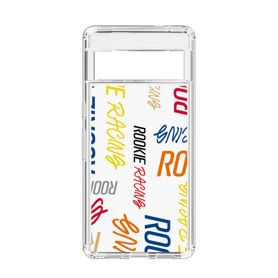 スリムプロテクションケース［ ルーキーレーシング - カラフルロゴ - ホワイト ］