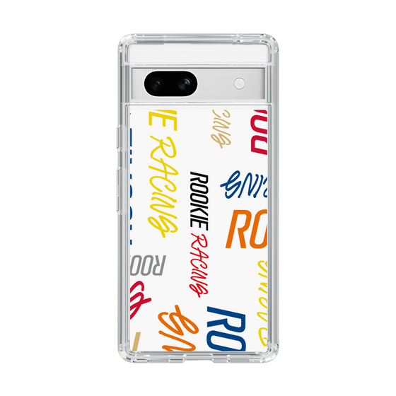 スリムプロテクションケース［ ルーキーレーシング - カラフルロゴ - ホワイト ］