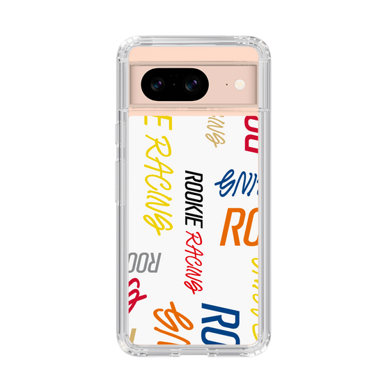 スリムプロテクションケース［ ルーキーレーシング - カラフルロゴ - ホワイト ］