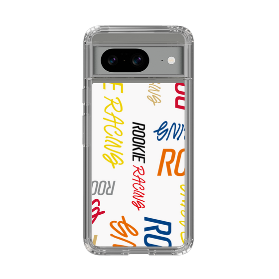 スリムプロテクションケース［ ルーキーレーシング - カラフルロゴ - ホワイト ］