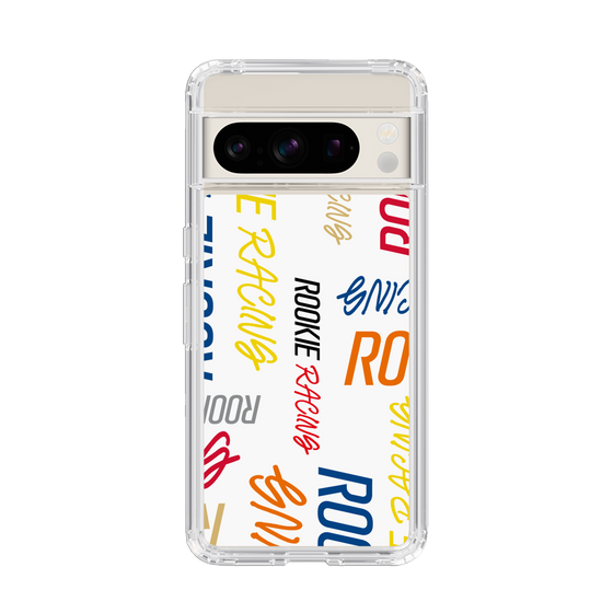 スリムプロテクションケース［ ルーキーレーシング - カラフルロゴ - ホワイト ］