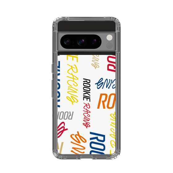 スリムプロテクションケース［ ルーキーレーシング - カラフルロゴ - ホワイト ］