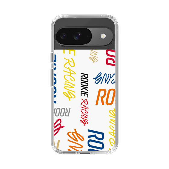 スリムプロテクションケース［ ルーキーレーシング - カラフルロゴ - ホワイト ］