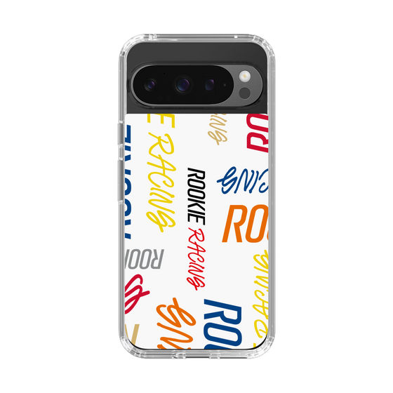 スリムプロテクションケース［ ルーキーレーシング - カラフルロゴ - ホワイト ］