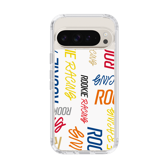 スリムプロテクションケース［ ルーキーレーシング - カラフルロゴ - ホワイト ］