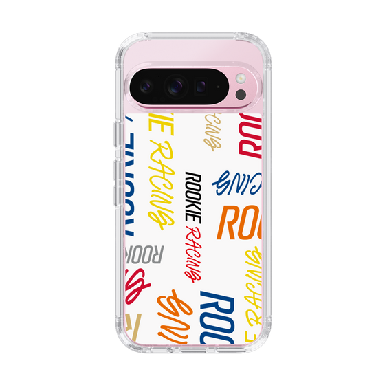 スリムプロテクションケース［ ルーキーレーシング - カラフルロゴ - ホワイト ］