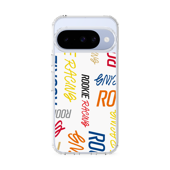 スリムプロテクションケース［ ルーキーレーシング - カラフルロゴ - ホワイト ］