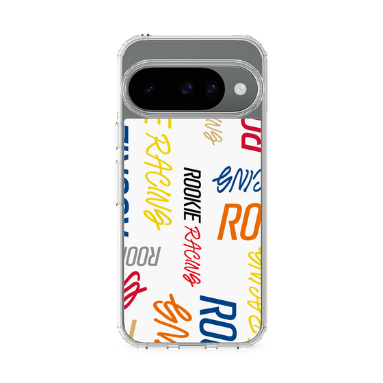 スリムプロテクションケース［ ルーキーレーシング - カラフルロゴ - ホワイト ］