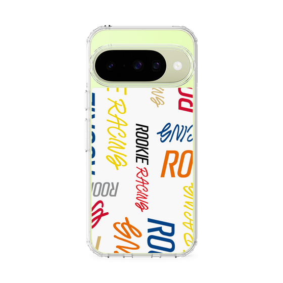 スリムプロテクションケース［ ルーキーレーシング - カラフルロゴ - ホワイト ］