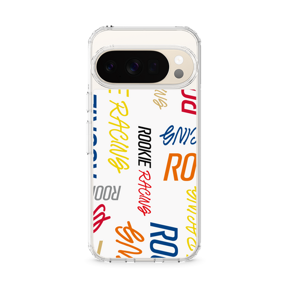 スリムプロテクションケース［ ルーキーレーシング - カラフルロゴ - ホワイト ］