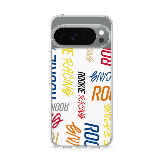 スリムプロテクションケース［ ルーキーレーシング - カラフルロゴ - ホワイト ］