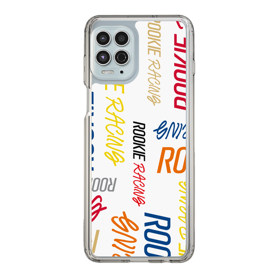 スリムプロテクションケース［ ルーキーレーシング - カラフルロゴ - ホワイト ］