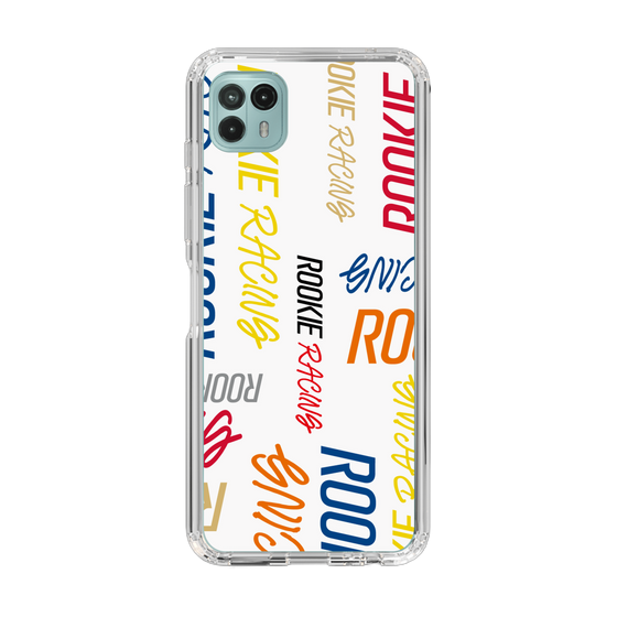 スリムプロテクションケース［ ルーキーレーシング - カラフルロゴ - ホワイト ］