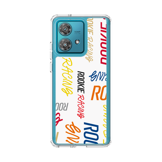 スリムプロテクションケース［ ルーキーレーシング - カラフルロゴ - ホワイト ］