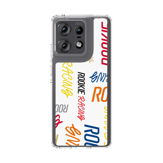 スリムプロテクションケース［ ルーキーレーシング - カラフルロゴ - ホワイト ］