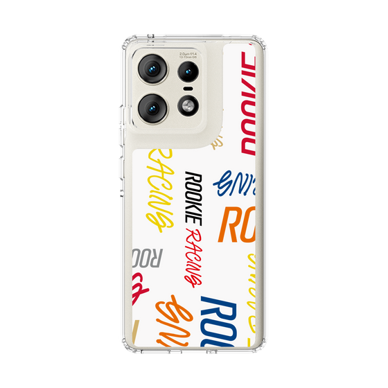 スリムプロテクションケース［ ルーキーレーシング - カラフルロゴ - ホワイト ］