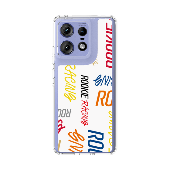 スリムプロテクションケース［ ルーキーレーシング - カラフルロゴ - ホワイト ］