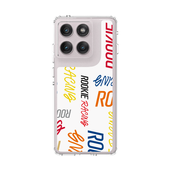 スリムプロテクションケース［ ルーキーレーシング - カラフルロゴ - ホワイト ］