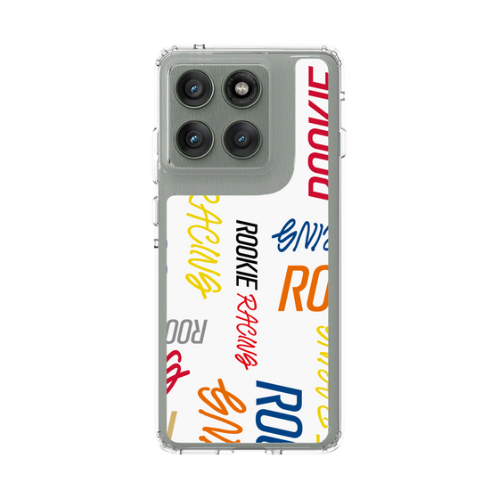 スリムプロテクションケース［ ルーキーレーシング - カラフルロゴ - ホワイト ］