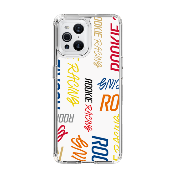 スリムプロテクションケース［ ルーキーレーシング - カラフルロゴ - ホワイト ］