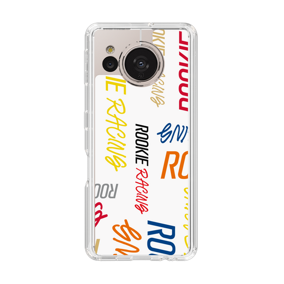 スリムプロテクションケース［ ルーキーレーシング - カラフルロゴ - ホワイト ］