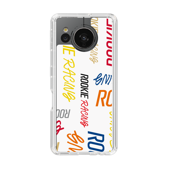 スリムプロテクションケース［ ルーキーレーシング - カラフルロゴ - ホワイト ］