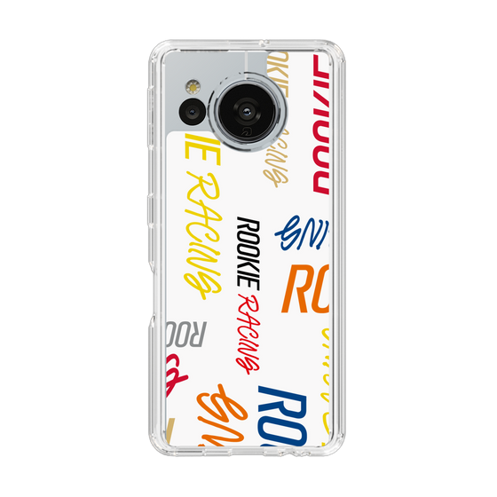 スリムプロテクションケース［ ルーキーレーシング - カラフルロゴ - ホワイト ］