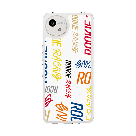 スリムプロテクションケース［ ルーキーレーシング - カラフルロゴ - ホワイト ］