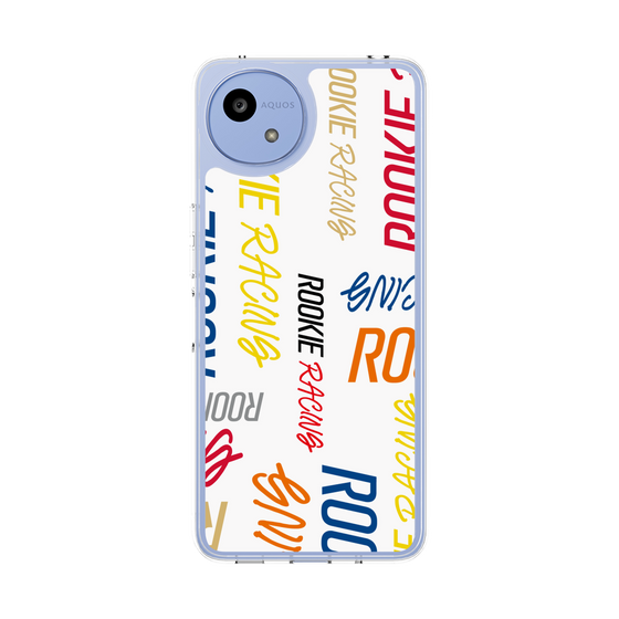 スリムプロテクションケース［ ルーキーレーシング - カラフルロゴ - ホワイト ］