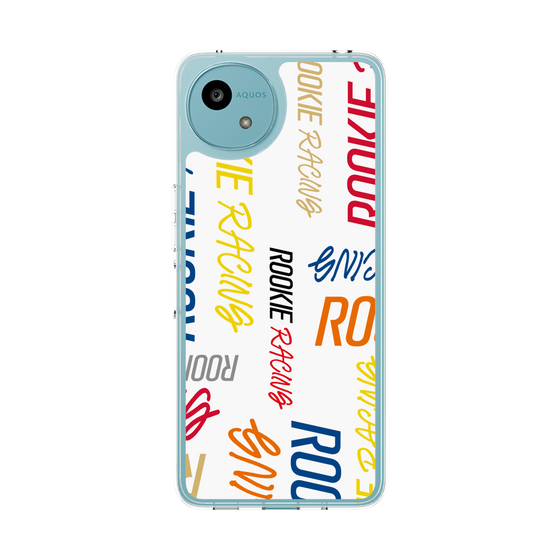 スリムプロテクションケース［ ルーキーレーシング - カラフルロゴ - ホワイト ］