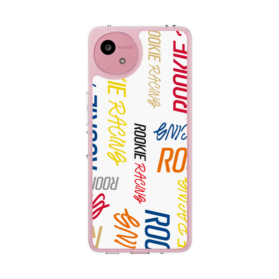 スリムプロテクションケース［ ルーキーレーシング - カラフルロゴ - ホワイト ］