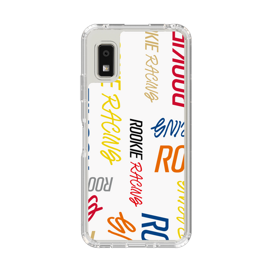 スリムプロテクションケース［ ルーキーレーシング - カラフルロゴ - ホワイト ］