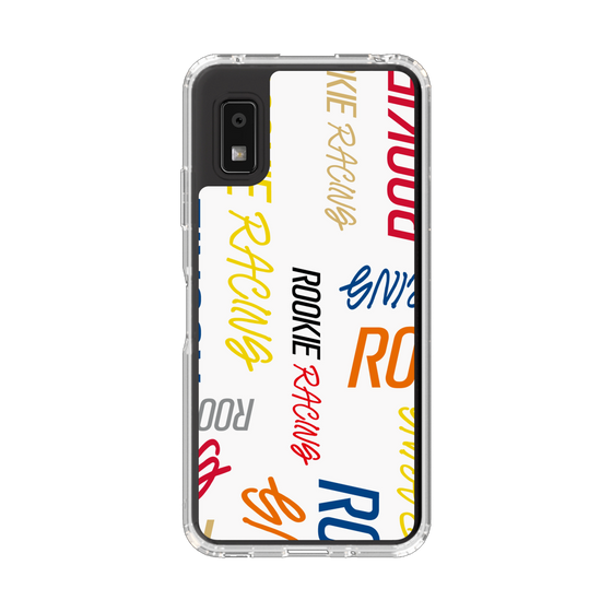 スリムプロテクションケース［ ルーキーレーシング - カラフルロゴ - ホワイト ］