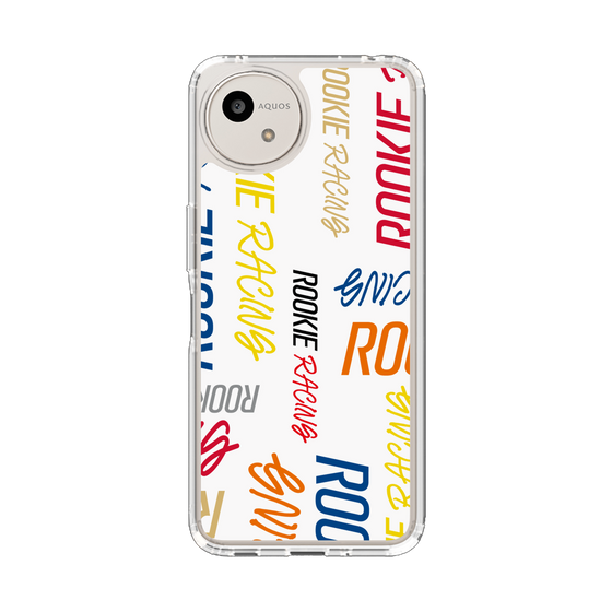 スリムプロテクションケース［ ルーキーレーシング - カラフルロゴ - ホワイト ］