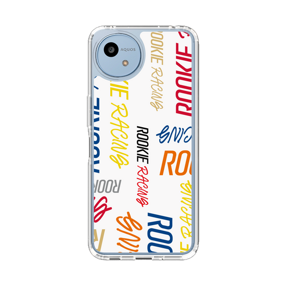 スリムプロテクションケース［ ルーキーレーシング - カラフルロゴ - ホワイト ］