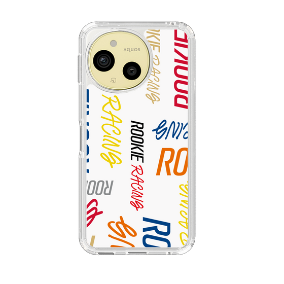 スリムプロテクションケース［ ルーキーレーシング - カラフルロゴ - ホワイト ］