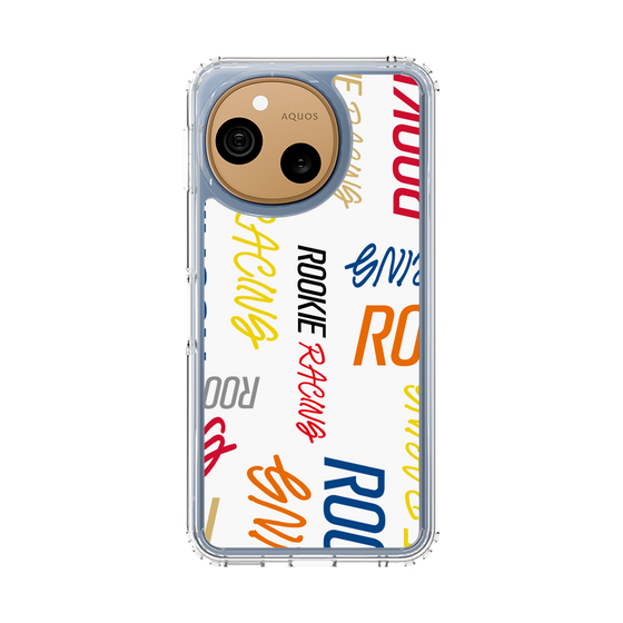 スリムプロテクションケース［ ルーキーレーシング - カラフルロゴ - ホワイト ］