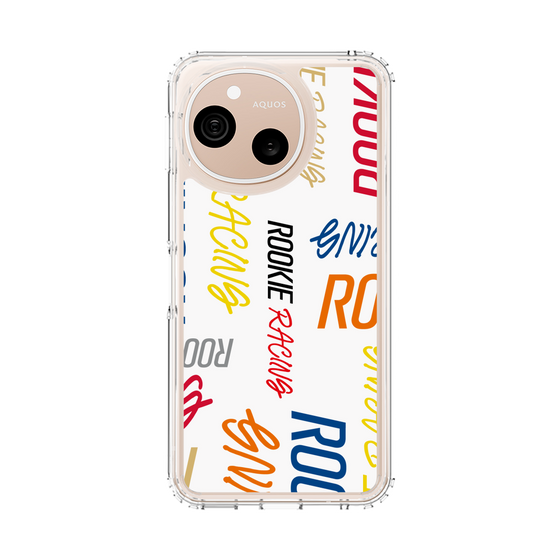 スリムプロテクションケース［ ルーキーレーシング - カラフルロゴ - ホワイト ］