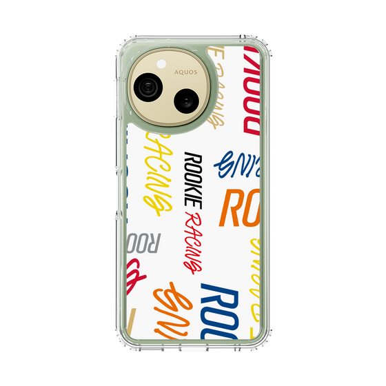 スリムプロテクションケース［ ルーキーレーシング - カラフルロゴ - ホワイト ］