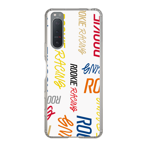 スリムプロテクションケース［ ルーキーレーシング - カラフルロゴ - ホワイト ］