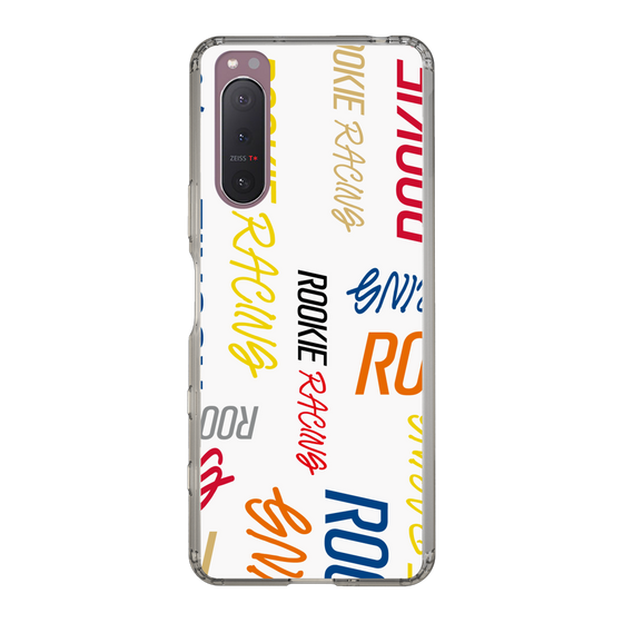 スリムプロテクションケース［ ルーキーレーシング - カラフルロゴ - ホワイト ］