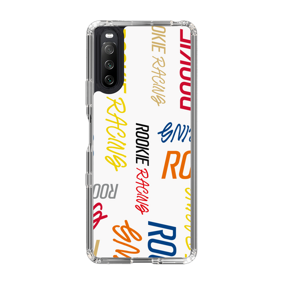 スリムプロテクションケース［ ルーキーレーシング - カラフルロゴ - ホワイト ］